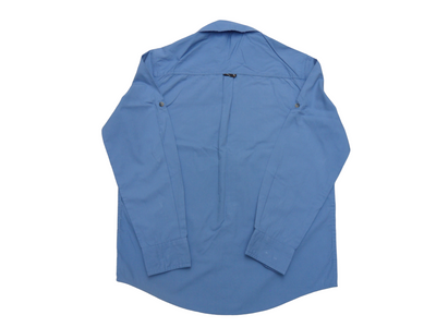 Vintage Wrangler Blue Cotton Long Sleeve Shirt