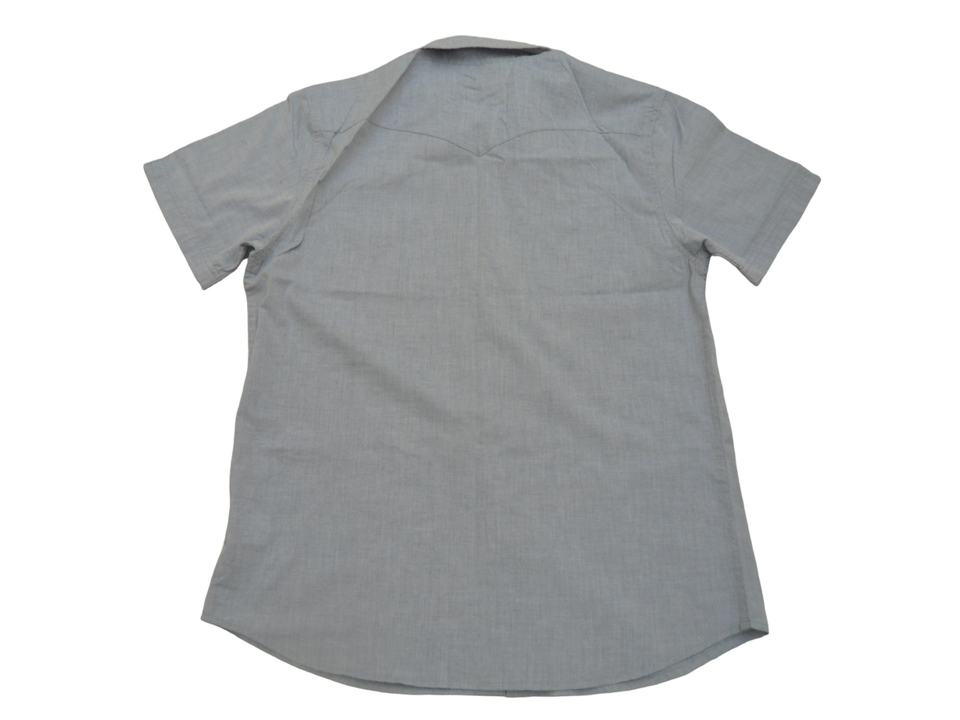Vintage Levi's Women's Chambray Shirt 100% Cotton Short Sleeve, X-Large (Women's 16-18) Blue