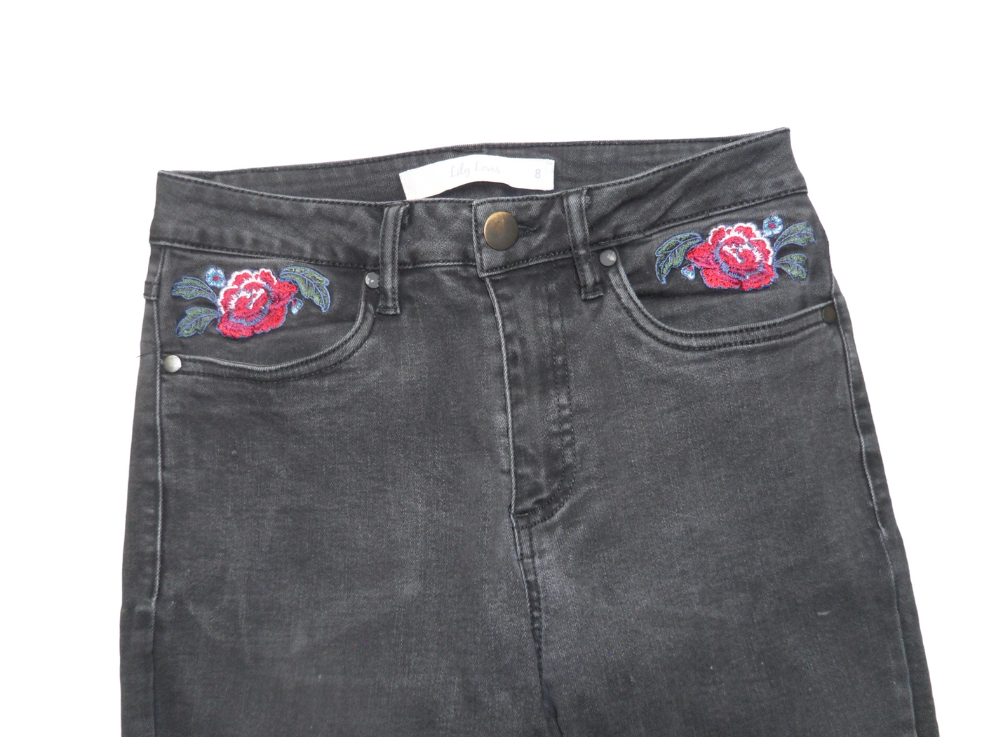 Vintage Lily Loves Women’s Size 8 Black Skinny fit cropped Jeans