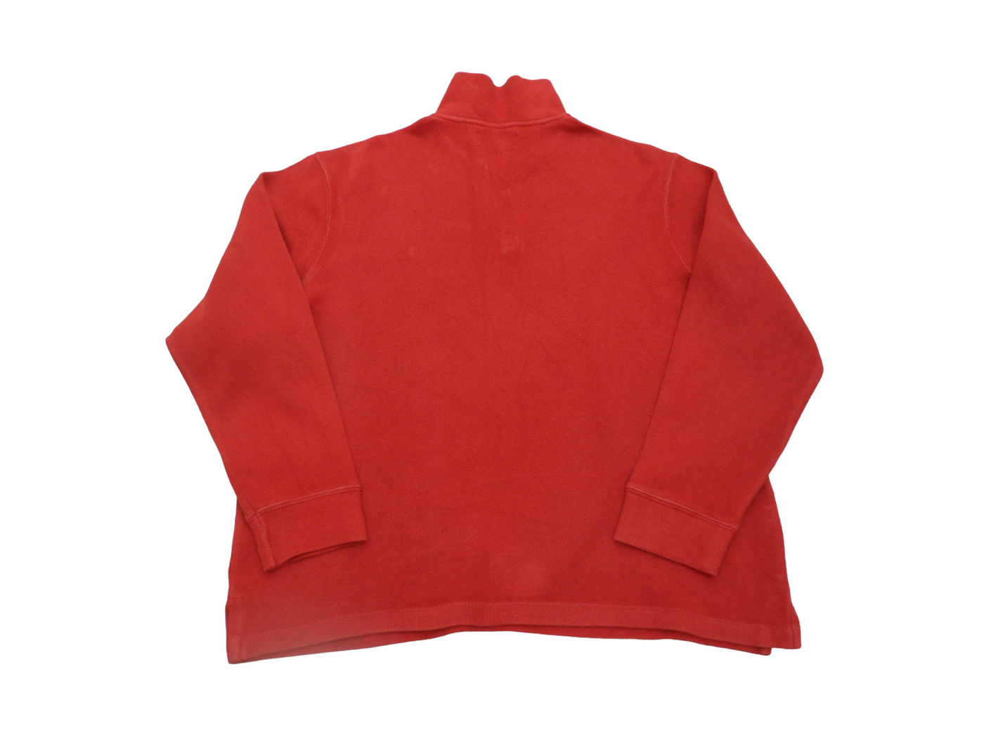 Vintage Polo Ralph Lauren Red 100% Cotton Quarter Zip pullover Size - L