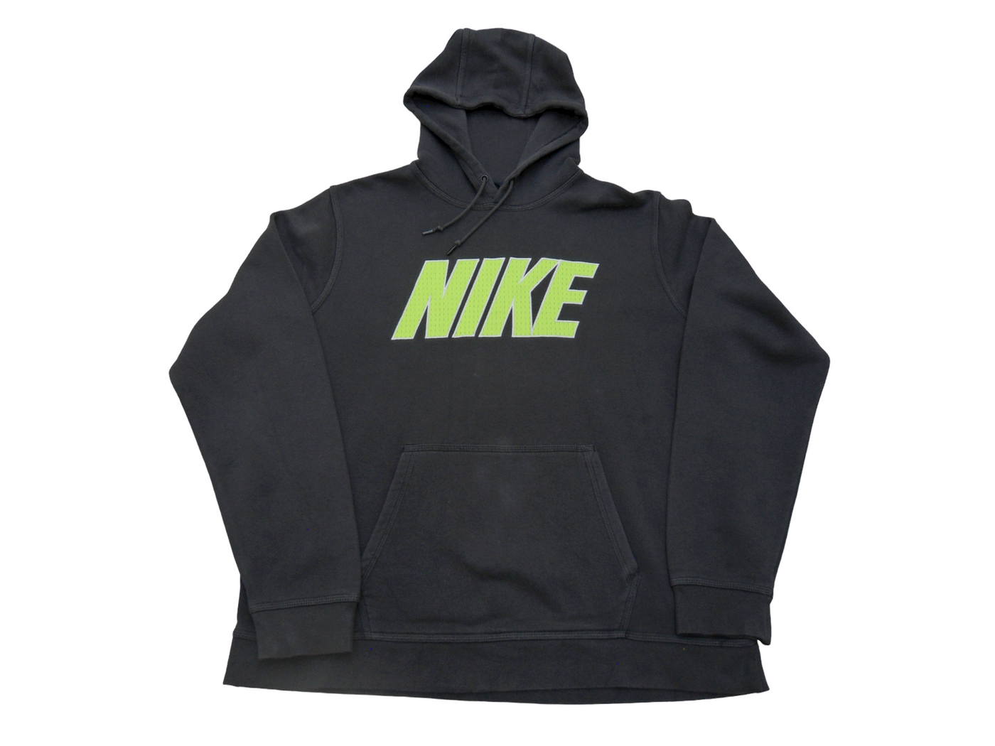 Vintage Nike, Dark Grey Cotton and Polyester Hoodie Size - XL