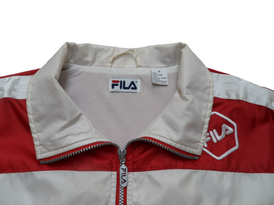 Vintage FILA Red Polyester Shell Mens zip up Jacket Size - M