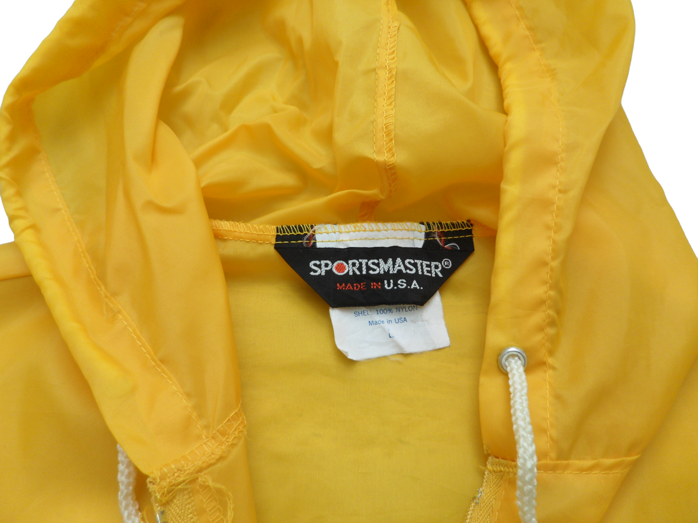 Vintage Sports Master Yellow Polyester Poncho Size - L