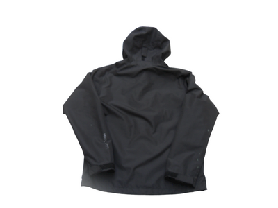 Vintage Helly Hansen Black Polyester Shell Men's Rain Jacket