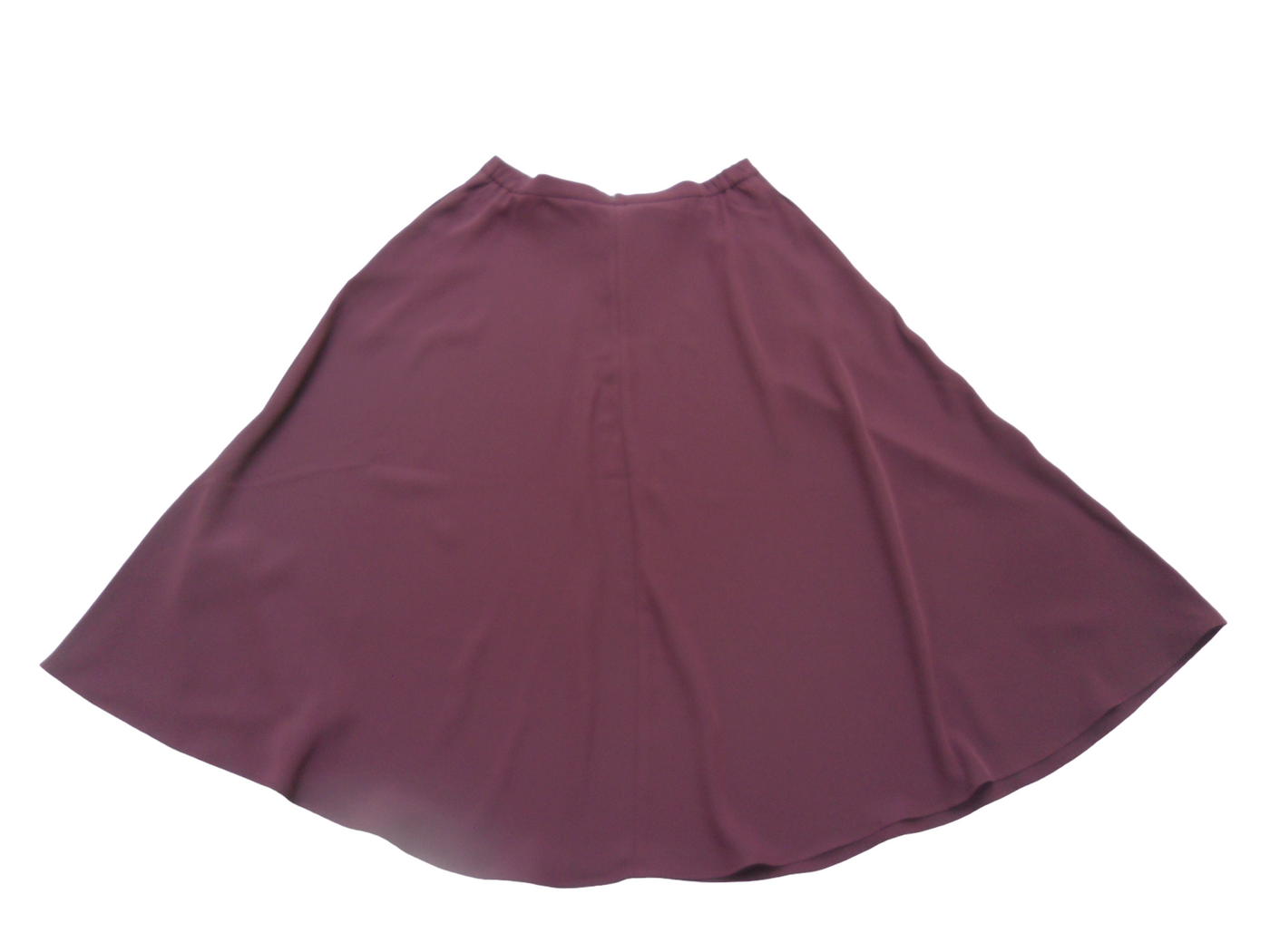 Vintage UNIQLO Maroon, Polyester, Ladies Middy Skirt Size-M