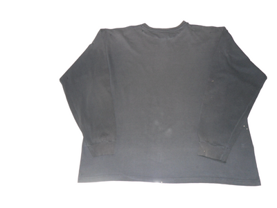 Vintage Tommy Jeans Black Cotton Distressed Men's T-Shirt Size-XL