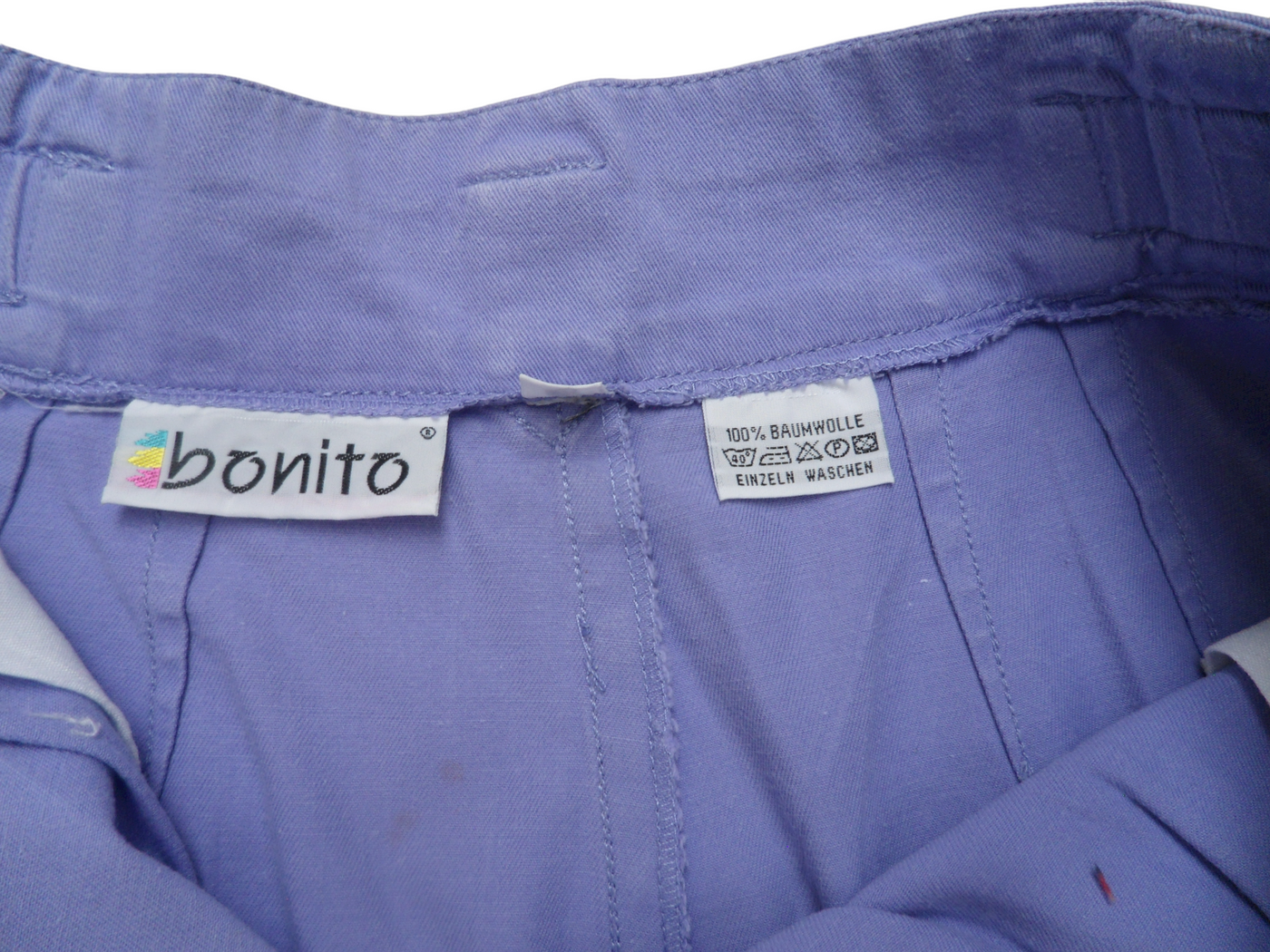 Vintage Bonito Lavender 100%  Cotton Women's High Waisted Shorts