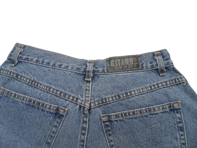 Vintage Gitano Mid Blue Women's Denim Shorts Size 14 (AU)