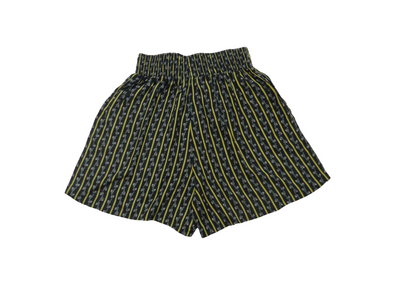 Vintage Black and Yellow Cotton Women's Shorts Size-XS (8/10 AU)