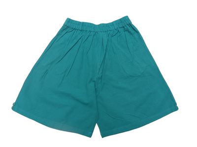 Vintage Green Cotton High Waisted Women's Shorts Size - M (10/12 AU)