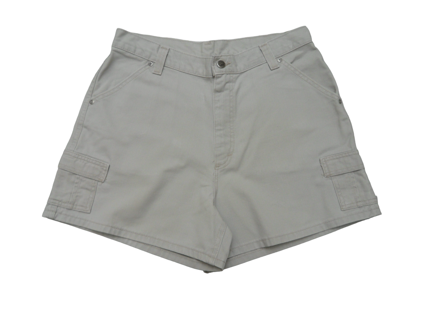 Vintage Riveted LEE Taupe Cotton Women's Cargo shorts Size 12/14 (AU)