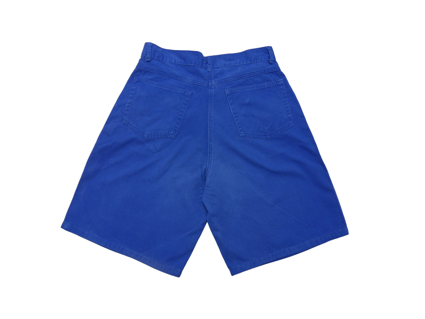 Vintage Gina Benotti Bright Blue Cotton  Women's High Waisted shorts Size - M (12/14 AU)