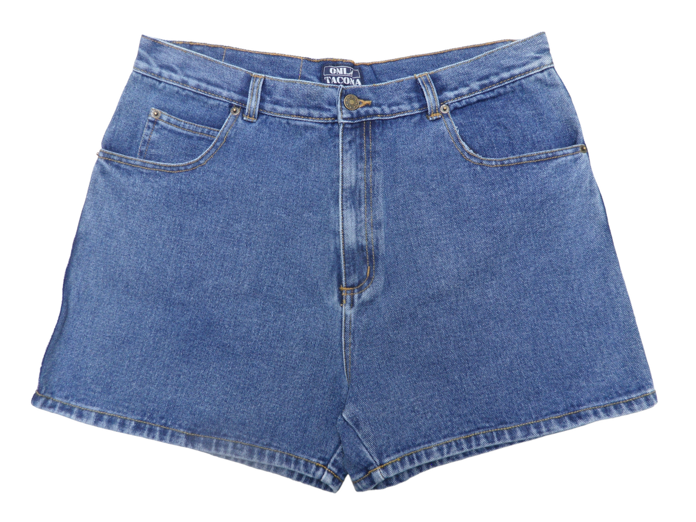 Vintage Only Tacoma Mid Blue Denim Women's Shorts Size - XL (18/20 AU)