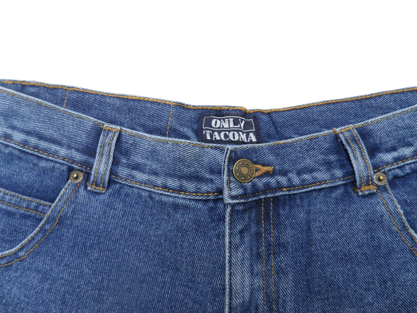 Vintage Only Tacoma Mid Blue Denim Women's Shorts Size - XL (18/20 AU)