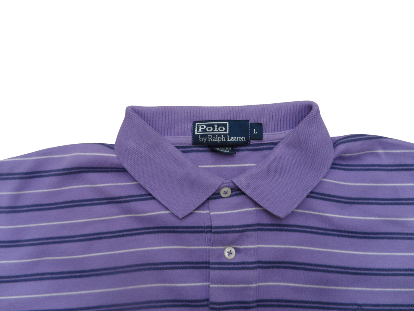 Vintage Polo Ralph Lauren Purple Men's Short Sleeve Polo Shirt Size-L