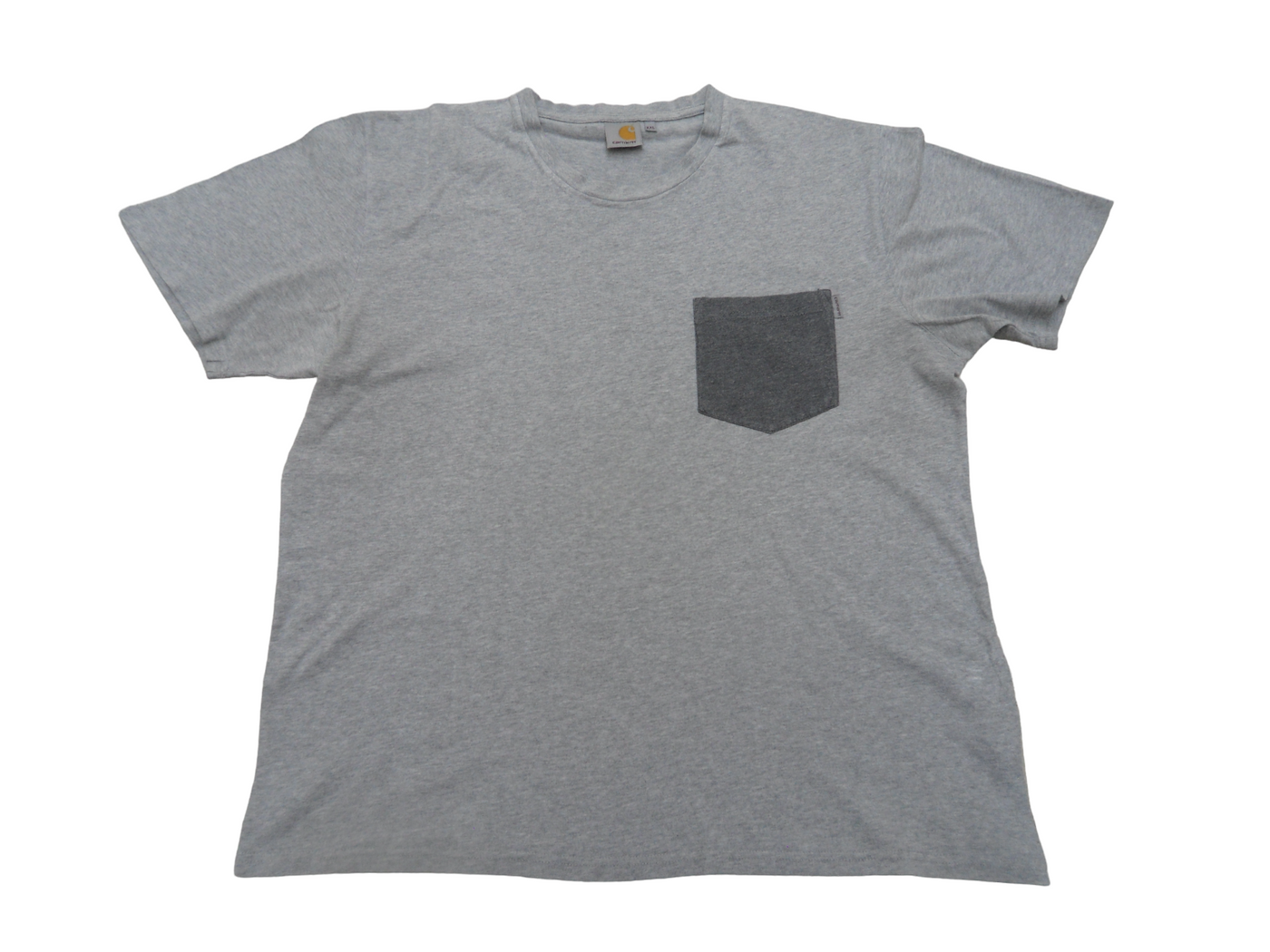 Vintage Carhartt Grey Cotton Men's T-Shirt Size - XXL