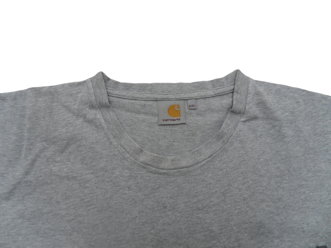 Vintage Carhartt Grey Cotton Men's T-Shirt Size - XXL