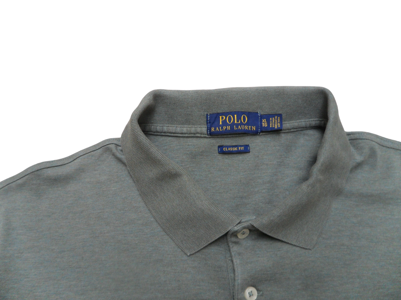Vintage Polo Ralph Lauren Green Men's Short Sleeve Polo Shirt Size - XL