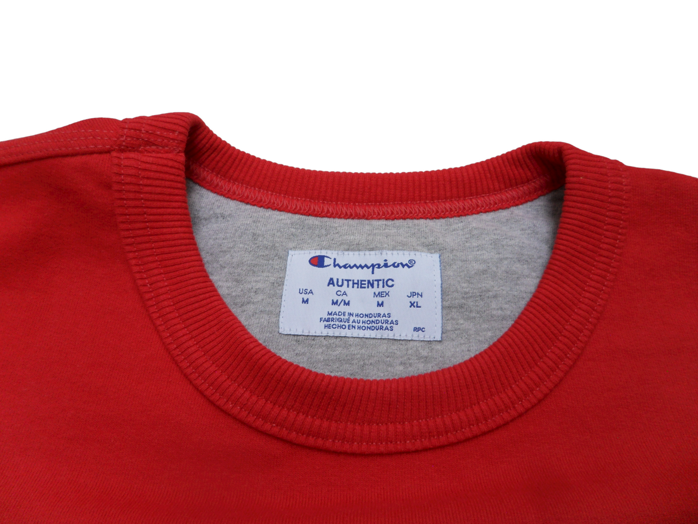 Vintage Champion Red Men's Sweatshirt Size - M