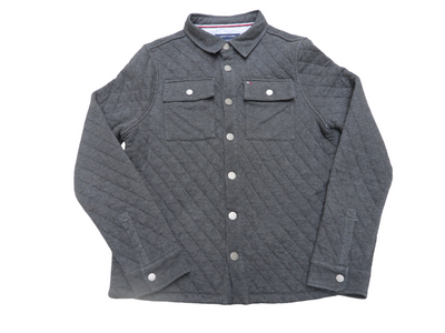Vintage Tommy Hilfiger Grey Quilted Jacket Size-S