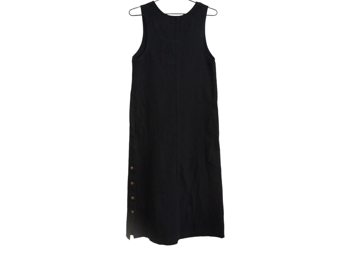 Vintage MANDAL BAY Black Cotton Twill Ladies Long dress Size-S