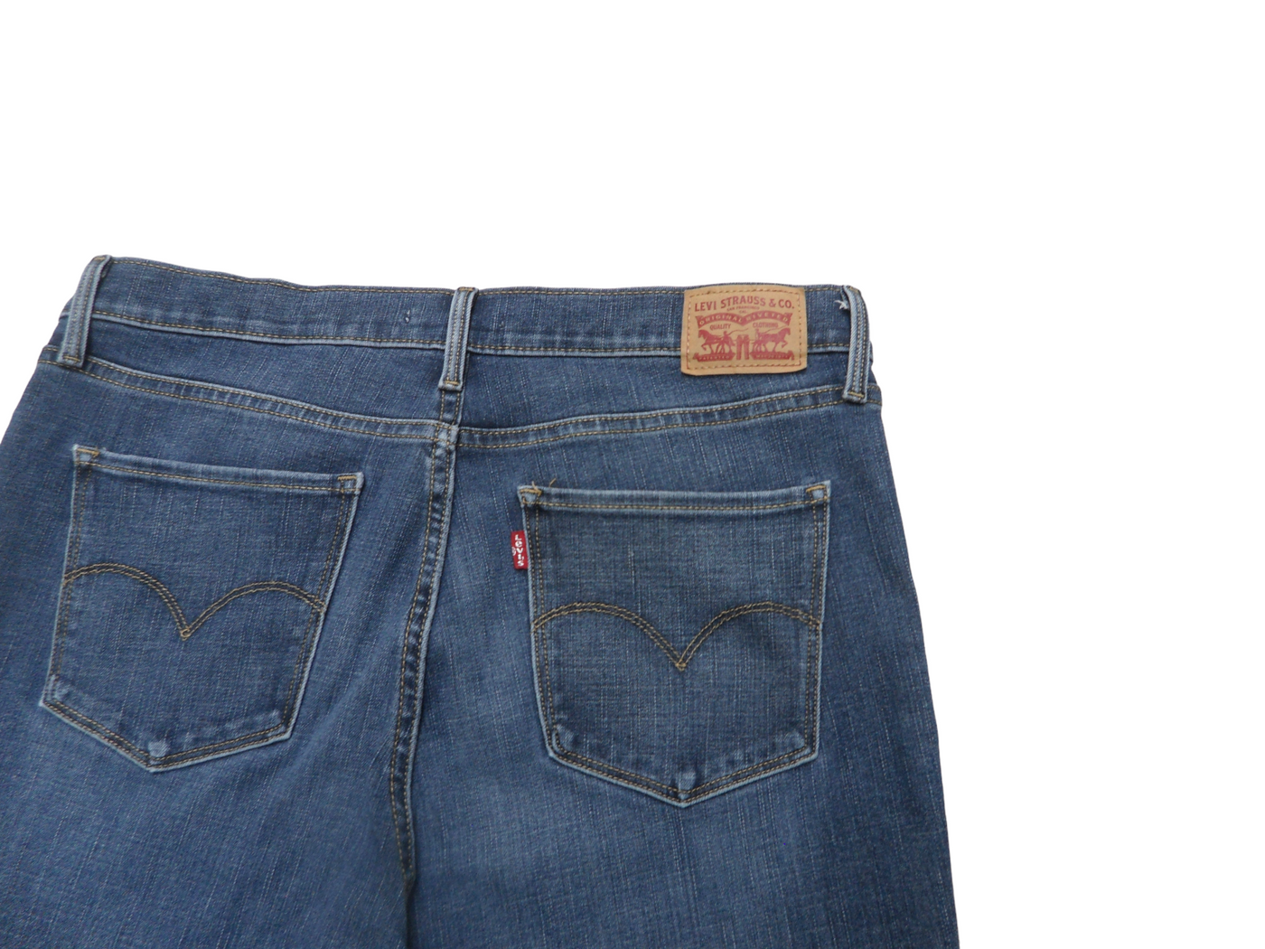 Vintage Levi’s Women’s 312 shaping Slim Straight leg, Blue Jeans W32 L32