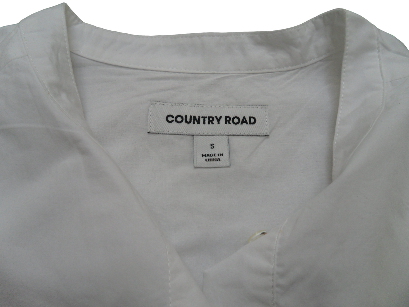 Vintage COUNTRY ROAD White Ladies Sleeveless Shirt Size-S