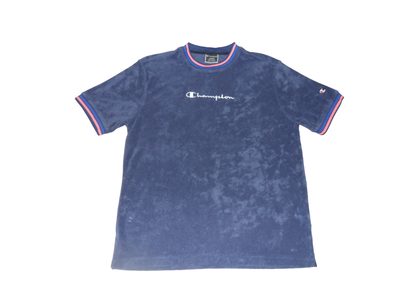 Vintage Champion Blue Terry T Shirt
