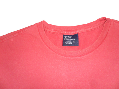 Vintage Polo Red Cotton Men's T Shirt Size-L