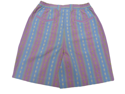 Vintage IZOD CLUB Pink and blue striped Cotton Women's Shorts Size 8