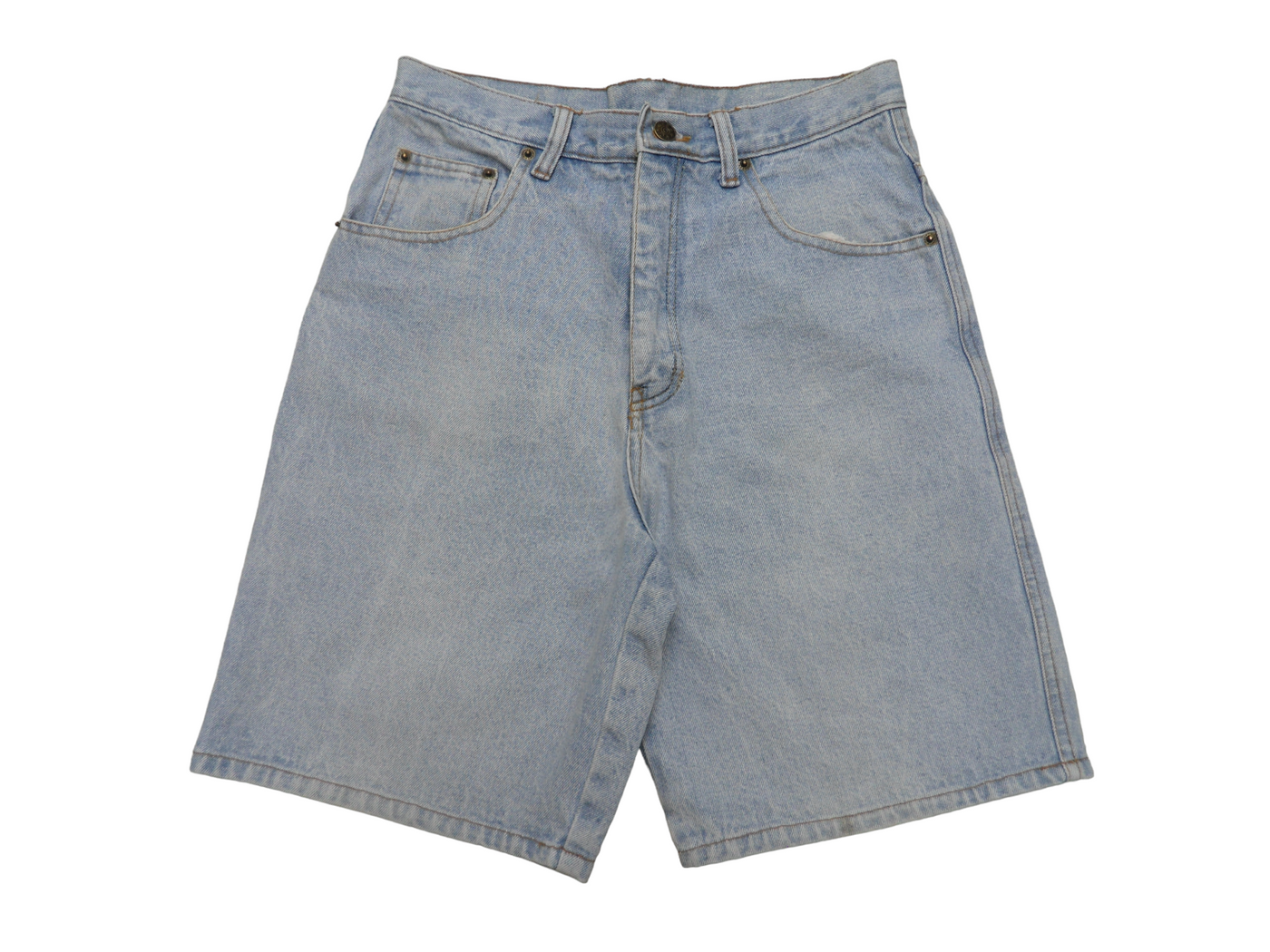 Vintage J.F.GEE Light Blue Denim High waisted Women's Shorts